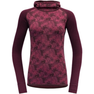 Devold Kvitegga Woman Hoodie - Beetroot - Naiset - XS