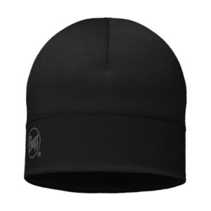 Buff Lightweight Merino Wool Hat - Solid Black - Unisex - OneSize