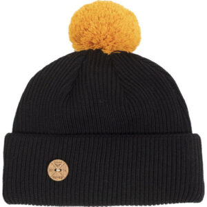 VAI-KO Timberjack Pom Beanie - Black Autumn Gold Pom - Unisex - OneSize