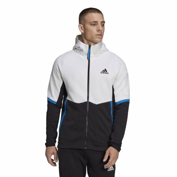 adidas Treenitakki Designed for Gameday Full Zip - Valkoinen/Musta