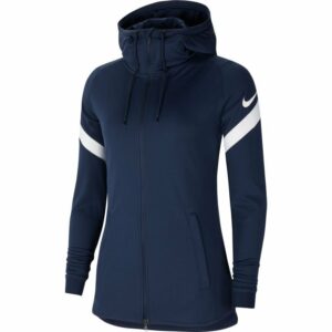 Nike Treenitakki Strike 21 Dri-fit Hupullinen Fz - Navy/valkoinen Nainen, koko Medium