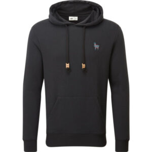 Tentree M Peru Embroidered Llama Hoodie - Meteorite Black - Miehet - M