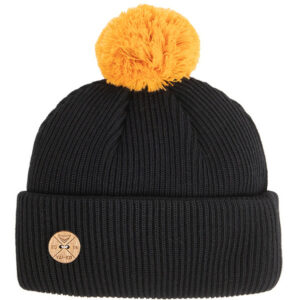 VAI-KO Timberjack Pom Beanie - Black Beanie Autumn Gold Pom - Unisex - OneSize