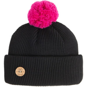 VAI-KO Timberjack Pom Beanie - Black Beanie Dragon Fruit Pom - Unisex - OneSize