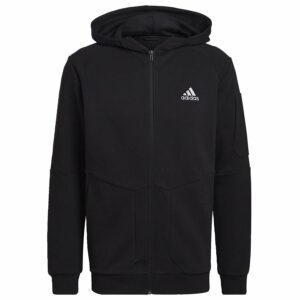 adidas Huppari Essentials for Gameday Full Zip - Musta