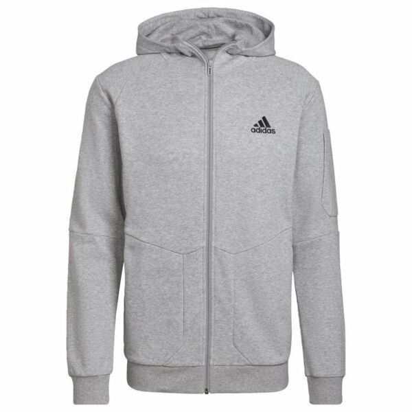 adidas Huppari Essentials For Gameday Full Zip - Harmaa, koko Large