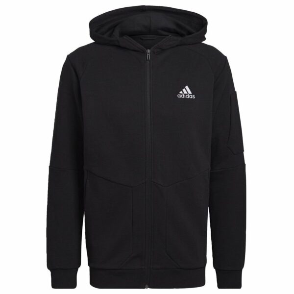 adidas Huppari Essentials For Gameday Full Zip - Musta, koko Small