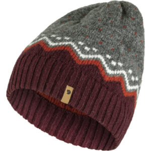 Fjällräven Övik Knit Hat - Dark Garnet - Unisex - OneSize - Partioaitta