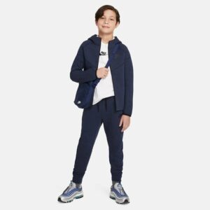 Nike Huppari NSW Tech Fleece - Navy/Musta Lapset