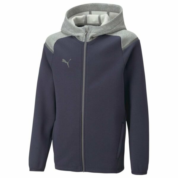 PUMA Teamcup Casuals Huppari - Sininen/harmaa Lapset, koko M/152 cm