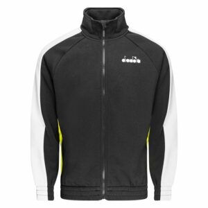 Diadora Treenitakki Full Zip - Musta/Valkoinen