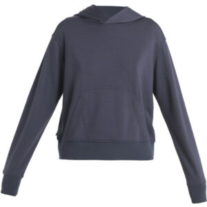 Icebreaker W Merino Crush Ii Ls Hoodie - Graphite - Naiset - M - Partioaitta