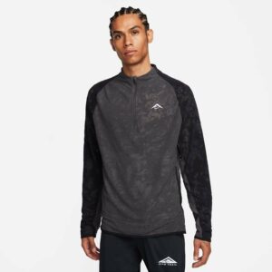 Nike Juoksupaita Dri-FIT Trail Midlayer HZ - Harmaa/Musta/Valkoinen