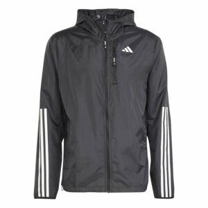 adidas Juoksutakki Own The Run 3-stripes - Musta/valkoinen, koko X-Large