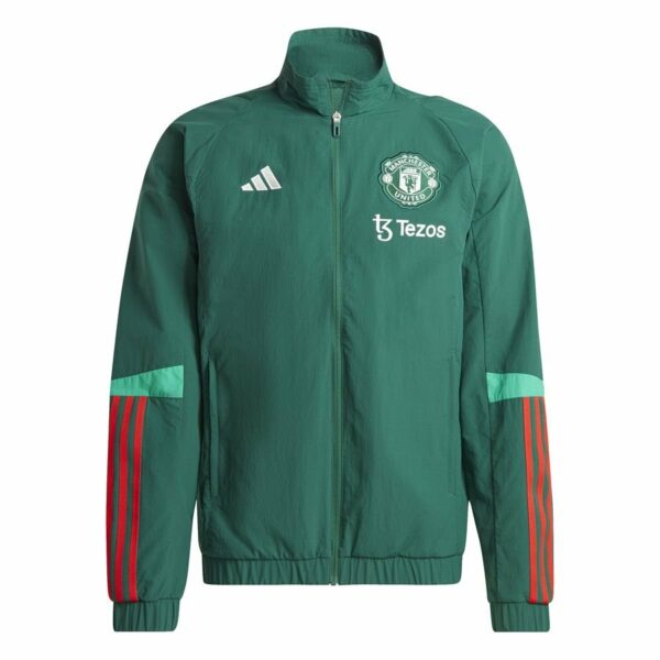 Manchester United Treenitakki Presentation Tiro 23 - Vihreä/Punainen/Valkoinen - adidas, koko X-Large