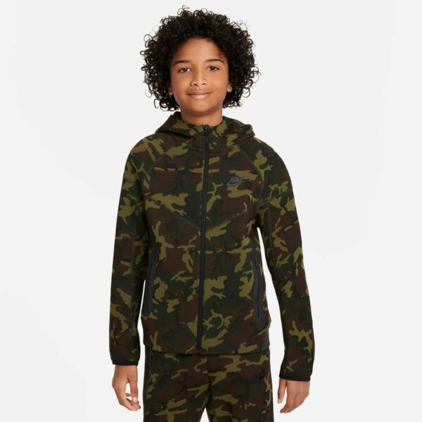 Nike Huppari NSW Tech Fleece 24 Camo - Vihreä/Musta Lapset