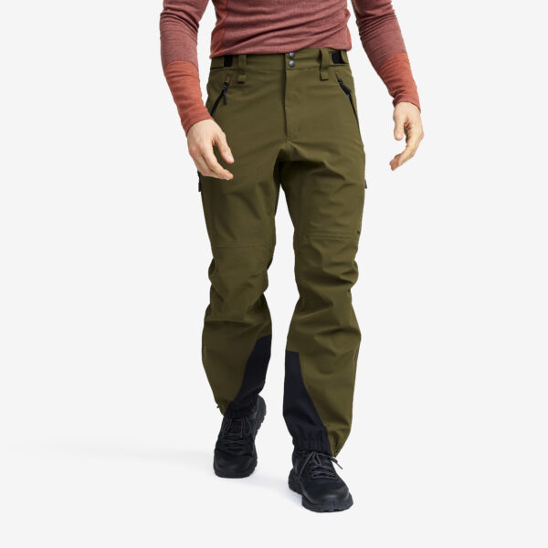 Cyclone 3L Shell Pants Miehet Dark Olive, Koko:M - Ulkoiluhousut, Vaellushousut & Retkeilyhousut