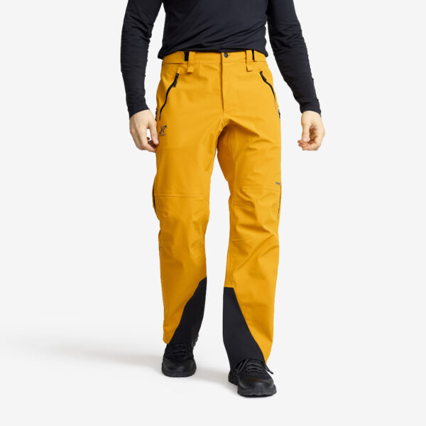 Cyclone Zip-up 3L Pants Miehet Golden Yellow, Koko:M - Ulkoiluhousut, Vaellushousut & Retkeilyhousut