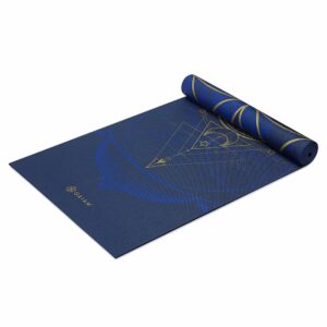 Gaiam Reversible Sun & Moon Yoga Mat 6mm Premium Metallic