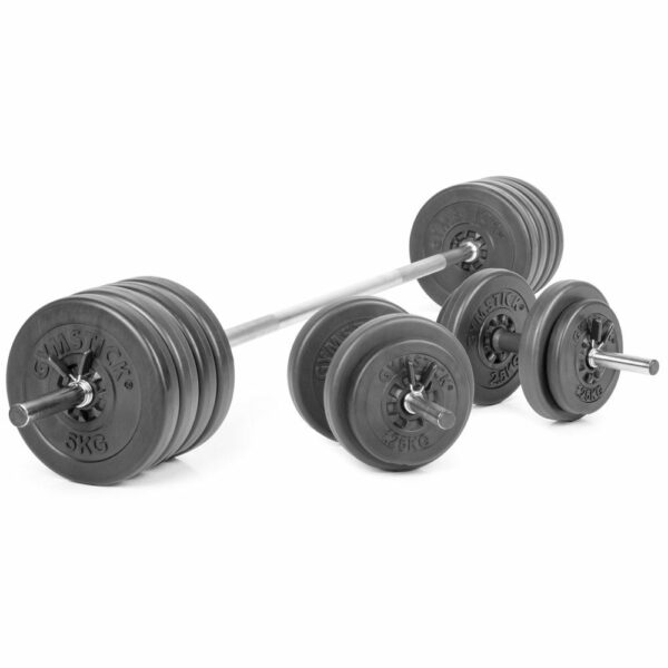 Gymstick Vinyl Barbell & Dumbbell Set 60 kg, Käsipainosetit