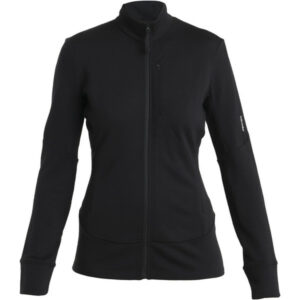 Icebreaker Women Merino 260 Quantum Iv Ls Zip - Black - Naiset - L - Partioaitta