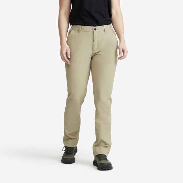 Momentum Stretch Pants Naiset Khaki, Koko:M - Ulkoiluhousut, Vaellushousut & Retkeilyhousut