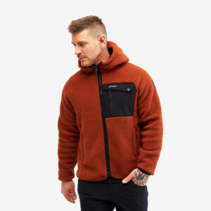 Sherpa Hoodie Miehet Rusty Orange, Koko:M - Miehet > Paidat > Hupparit