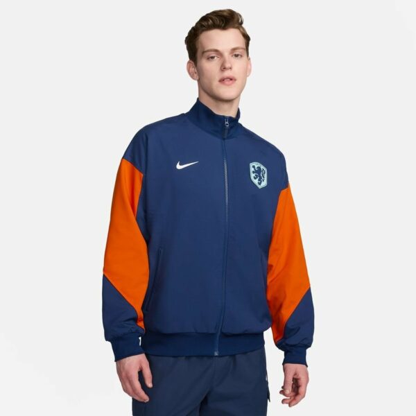 Hollanti Treenitakki Dri-fit Strike Anthem Euro 2024 - Sininen/oranssi/valkoinen - Nike, koko Large