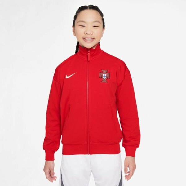 Portugali Treenitakki Dri-fit Academy Pro Anthem Euro 2024 - Punainen/valkoinen Lapset - Nike, koko S: 128-137 cm