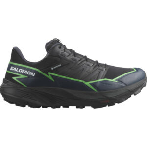 Salomon Thundercross Gtx - Black/green Gecko/black - Miehet - UK 7,5 - Partioaitta