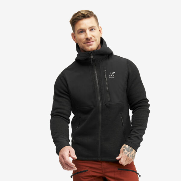 Wander Pro Wool Hoodie Miehet Charcoal Black, Koko:M - Miehet > Paidat > Hupparit