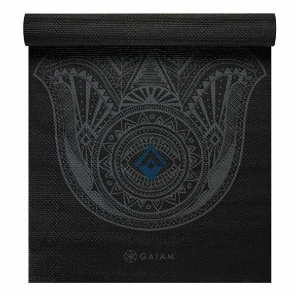 Gaiam Grey Hamsa Yoga Mat 4 mm Classic Printed