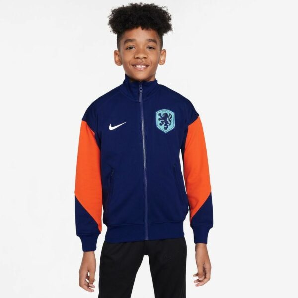 Hollanti Treenitakki Dri-fit Academy Pro Anthem Euro 2024 - Sininen/oranssi/valkoinen Lapset - Nike, koko XS: 122-128 cm