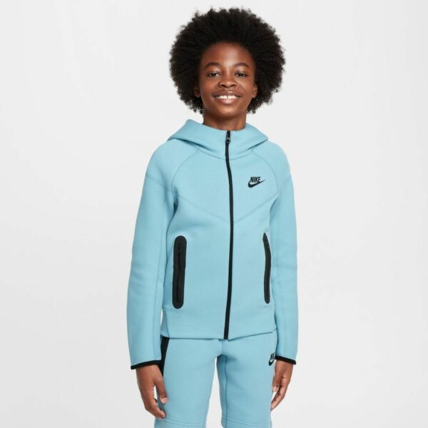 Nike Huppari NSW Tech Fleece 24 - Turkoosi/Musta Lapset