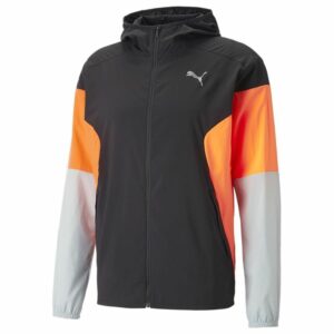 PUMA Juoksutakki Run Lightweight - Musta/oranssi, koko X-Large