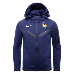 Ranska Huppari NSW Tech Fleece FZ EURO 2024 - Sininen/Kulta Lapset