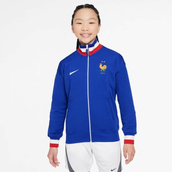 Ranska Treenitakki Dri-fit Strike Anthem Euro 2024 - Sininen/valkoinen Lapset - Nike, koko L: 147-158 cm