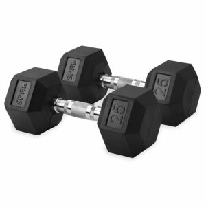 SPRI Rubber Dumbbell Pair