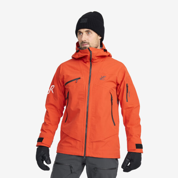 Atlas 3L Ski Jacket Miehet Lava, Koko:M - Ulkoilutakki, Kuoritakki & Tuulitakki