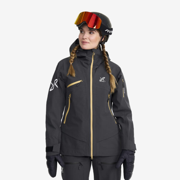 Atlas 3L Ski Jacket Naiset Anthracite, Koko:M - Ulkoilutakki, Kuoritakki & Tuulitakki