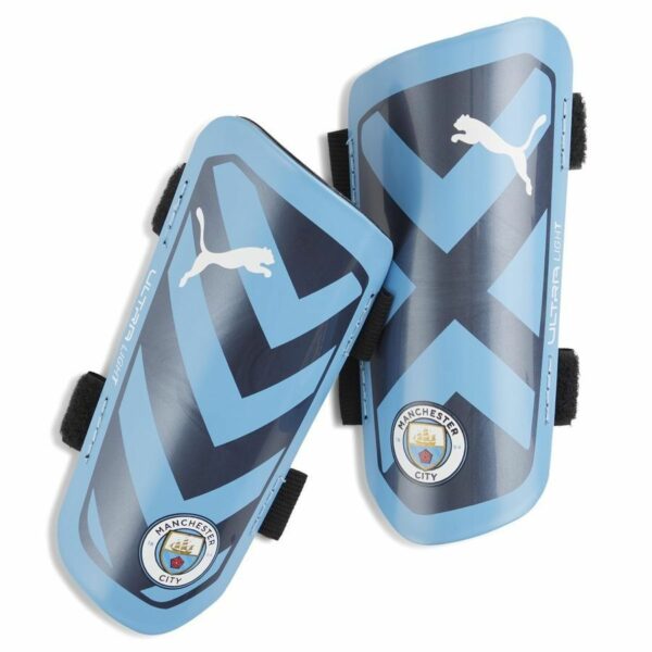 Manchester City Säärisuojat Ultra Light Strap - Sininen/Valkoinen