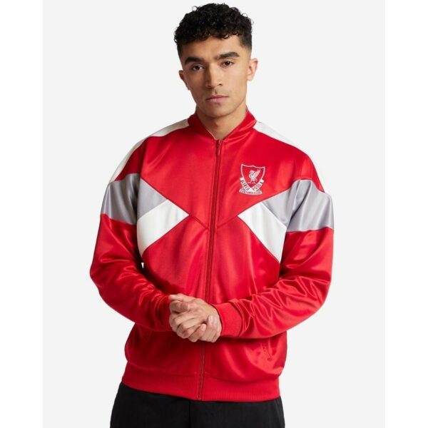 Liverpool Verryttelytakki 88/89 Full Zip - Punainen/Valkoinen