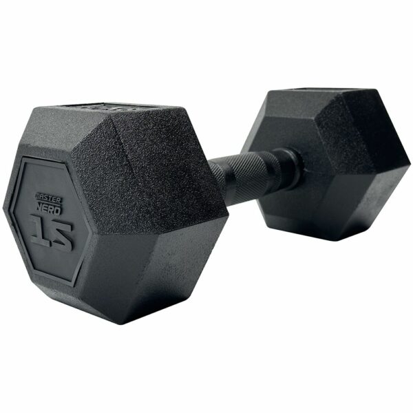 Master Fitness Nero Rubber Coated Hex