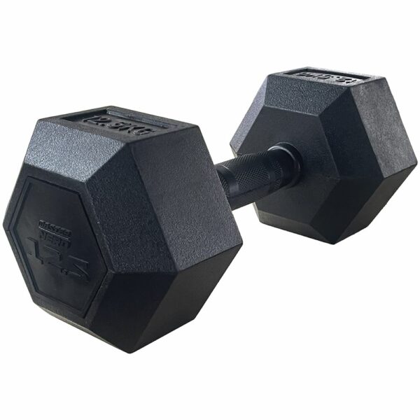 Master Fitness Nero Rubber Coated Hex