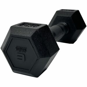 Master Fitness Nero Rubber Coated Hex