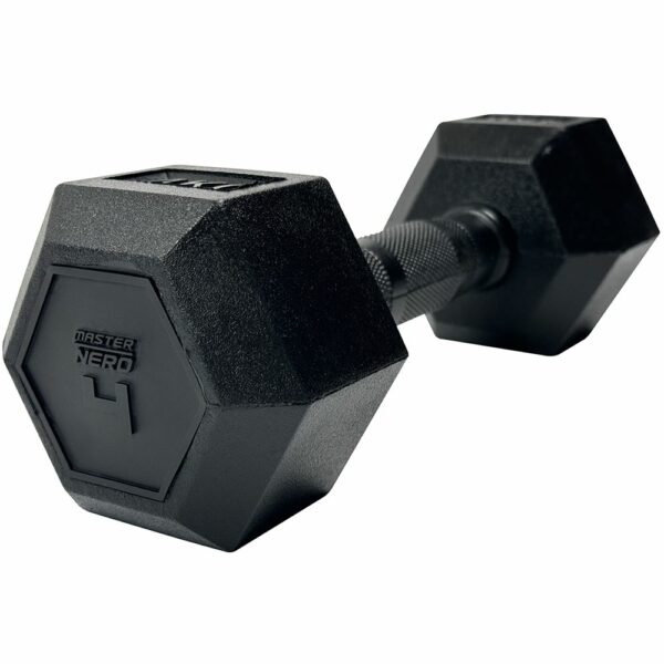 Master Fitness Nero Rubber Coated Hex