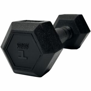 Master Fitness Nero Rubber Coated Hex