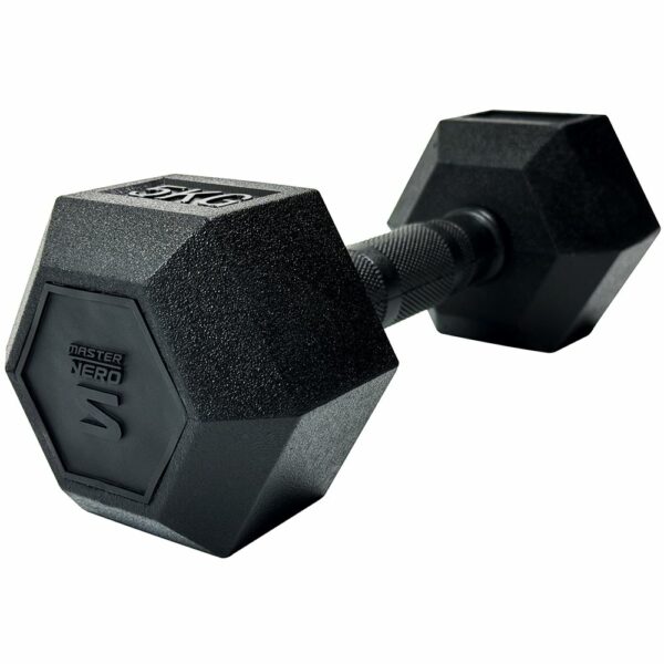 Master Fitness Nero Rubber Coated Hex