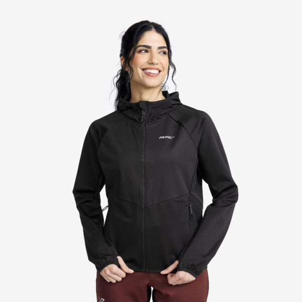 Pace Hooded Wind Jacket Naiset Black, Koko:L -