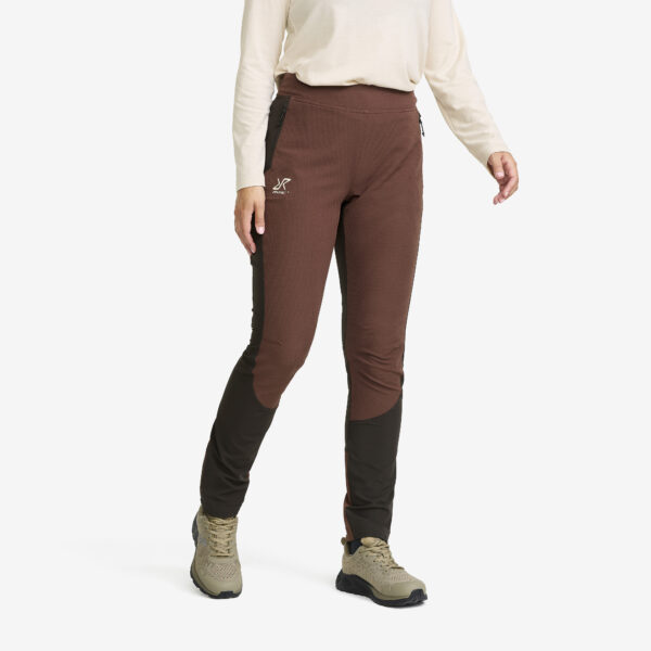 Ridge Trek Pants Naiset Espresso /Brown Stone, Koko:M - Ulkoiluhousut, Vaellushousut & Retkeilyhousut